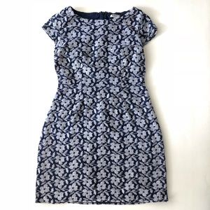 Embroidered A Line Floral Dress